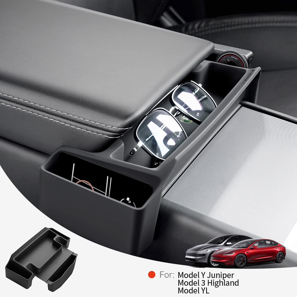 Interior Design Mockup - YZ Mittelkonsolen-Armlehnen-Aufbewahrungsbox für Tesla Model 3
