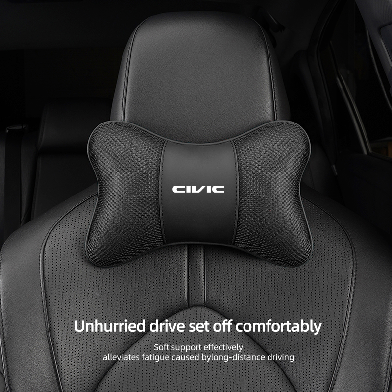 Interior Design Logo - Für Honda Civic Eisseide Atmungsaktives Auto-Kopfstützenkissen