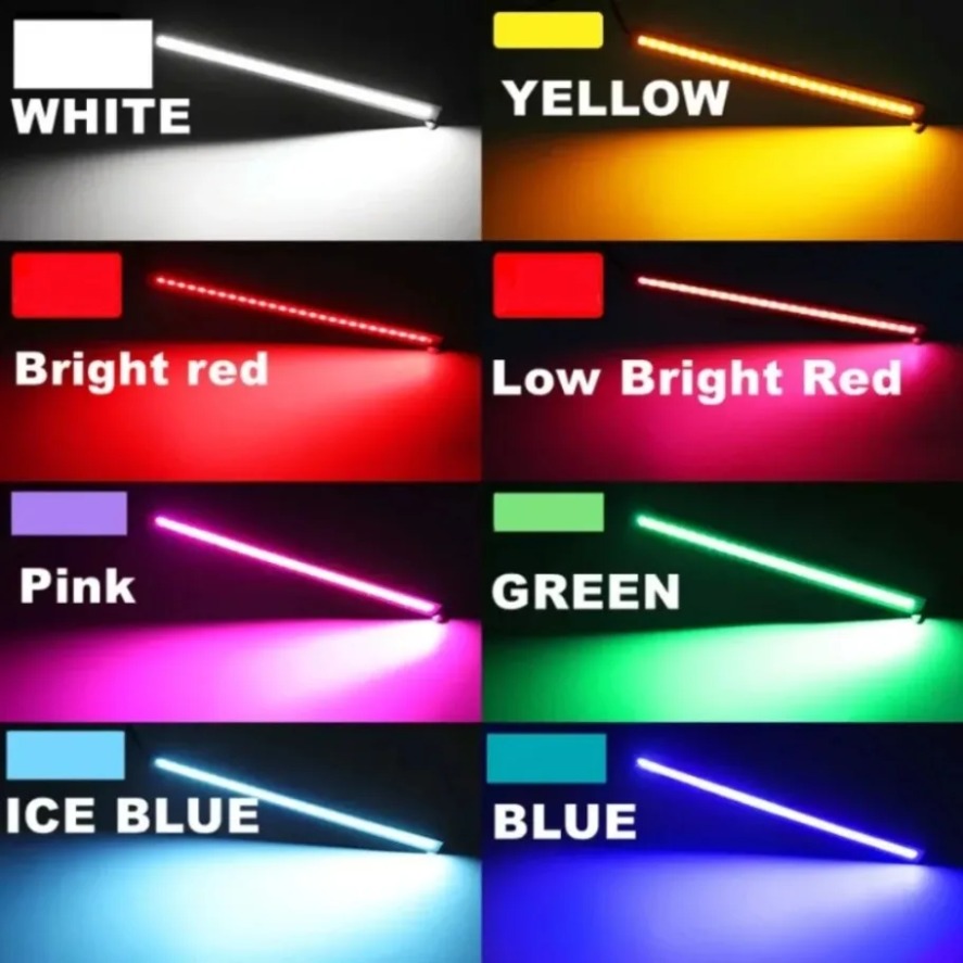 Interior Design Elements - LED-COB-Tagfahrlichter, 17 cm, wasserdichte Autobeleuchtung, Auto-Innenraum-Design,