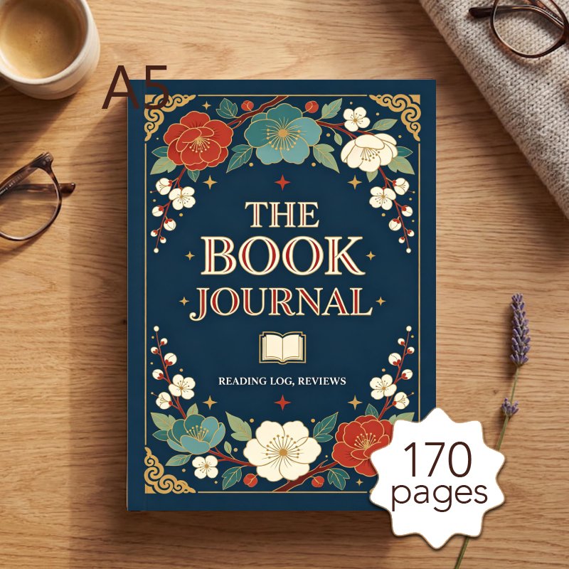 Interior Design Journal - A5 Lesejournal für Buchliebhaber, Lesejournal mit
