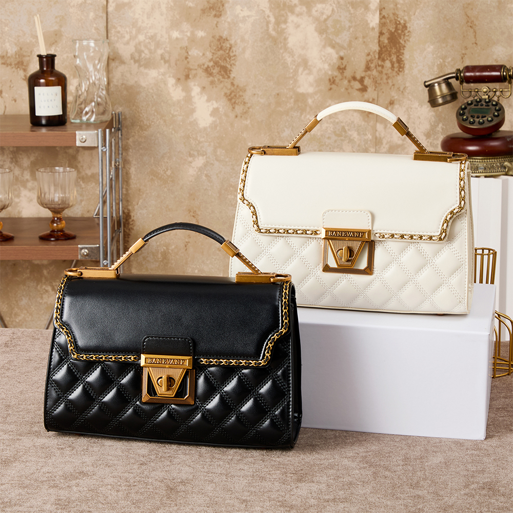 Interior Design Grid - Damenhandtasche 2026 Neue Mode Diamantgitter-Umhängetasche Hochwertiges