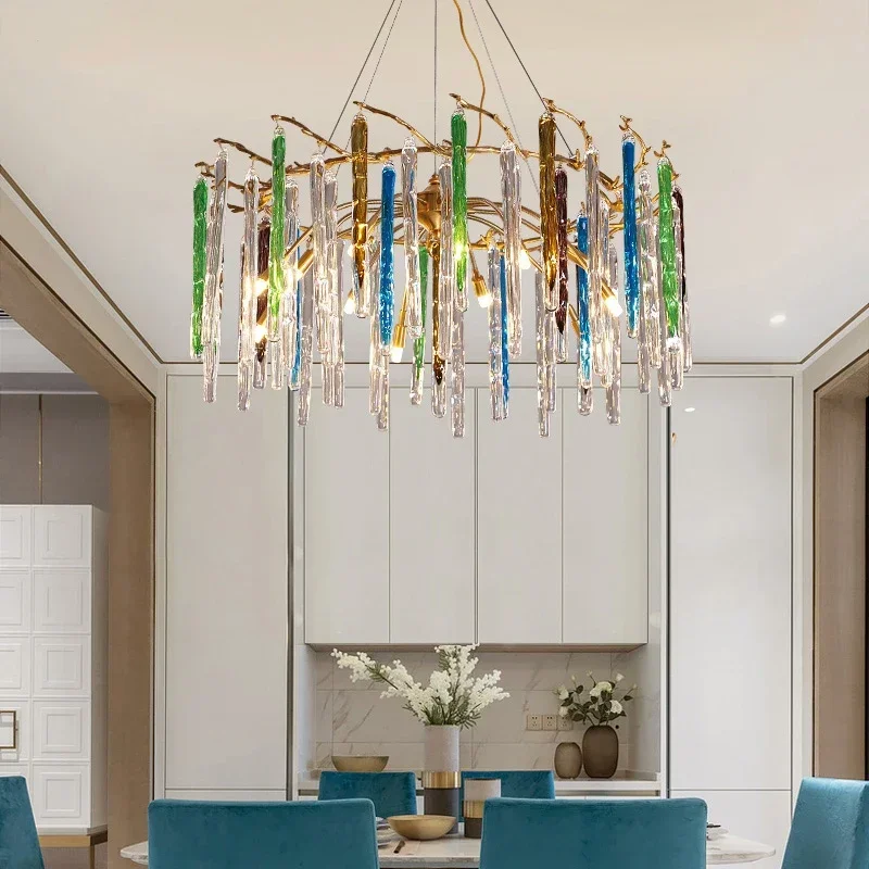 Interior Design Elements - Nordic Luxus Bunte Kristall Decke Lampen