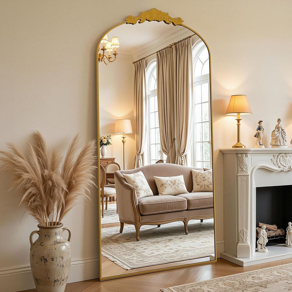 Arch Mirror Leaning - Vintage-Ganzkörperspiegel, 76