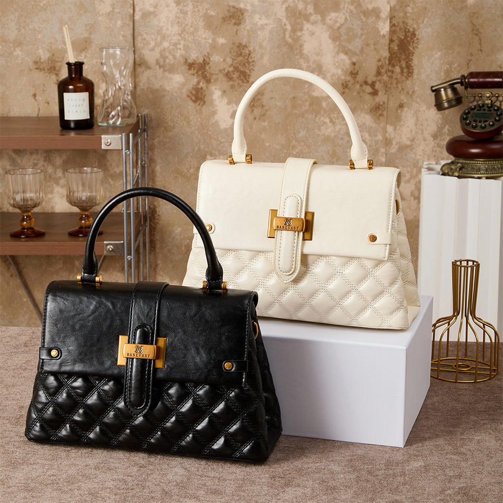 Interior Design Grid - Damenhandtasche 2026 Neu: Alltagstaugliche Diamantgitter-Schultertasche, Originelles
