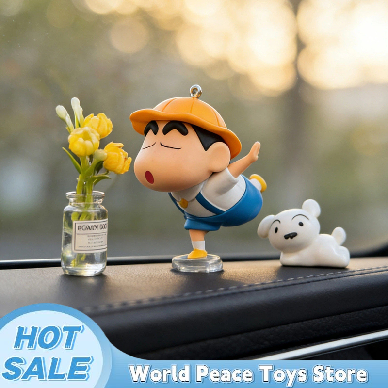 Interior Design Mockup - Crayon Shin-Chan Auto-Armaturenbrett-Ornamente, Auto-Innenraum-Fenster-Konsolen-Deko, Figuren, Desktop-Dekoration,