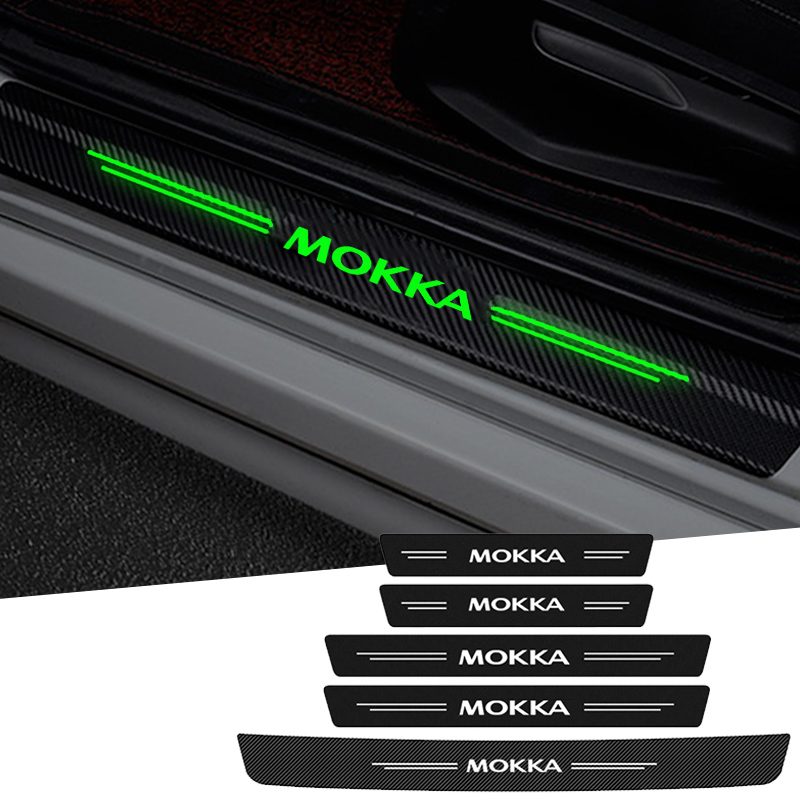 Interior Design Logo - Leuchtende Auto-Schwellen-wasserdichte Streifenband-Türschwellen-Aufkleber für Opel Mokka