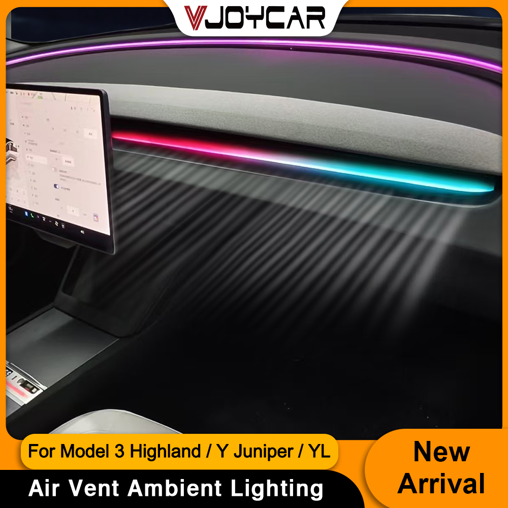 Interior Design Whimsical - Vjoycar Luftauslass-Ambientebeleuchtungs-Set für Tesla New Y