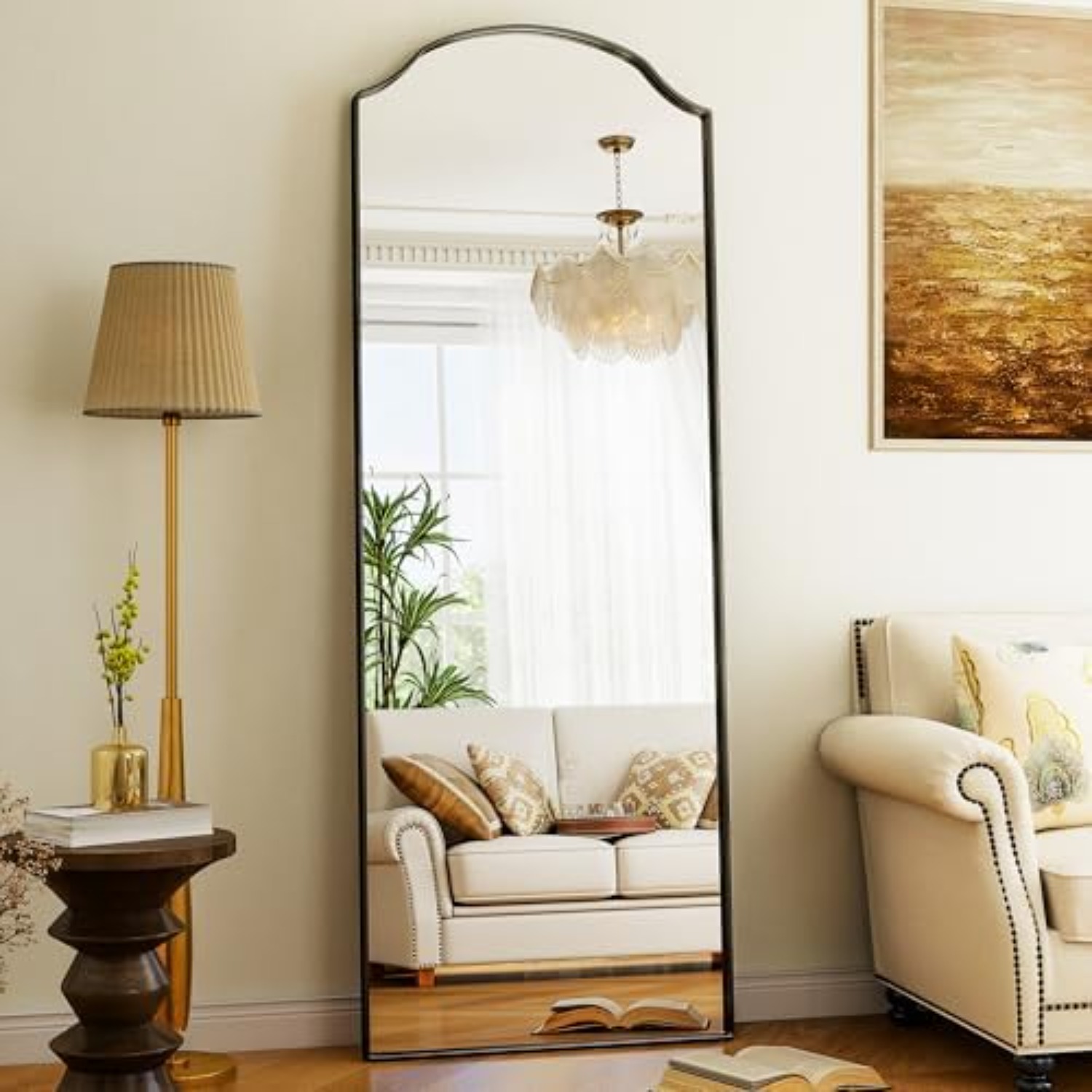 Arch Mirror Leaning - Gewölbter Ganzkörperspiegel mit einzigartig geschwungenen Ecken