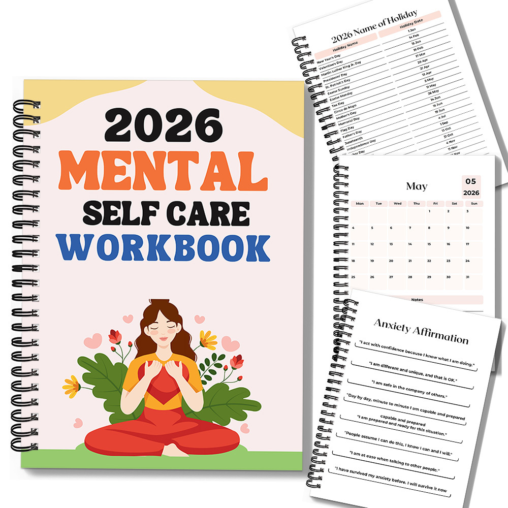 Interior Design Journal - 1 Stück 2026 Mindful Mental Self-Care