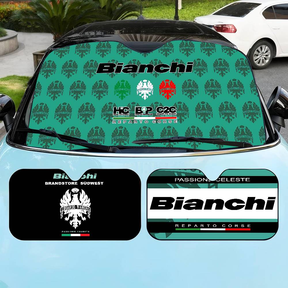Interior Design Logo - B-BianchiS Bike Logo Auto-Sonnenschutz, Windschutzscheibe, Fenster,