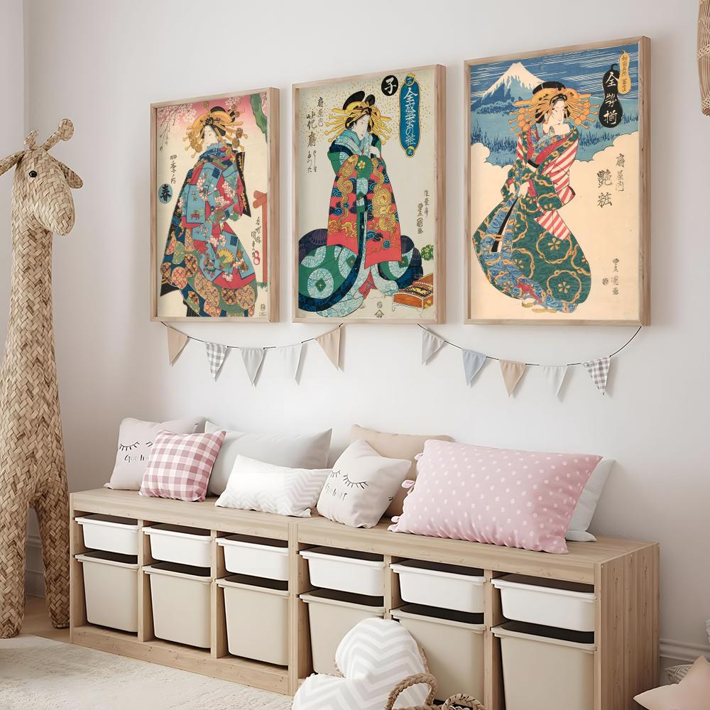 Retro-Poster mit japanischer G – Interior Design Japanese Bewertung und Preis