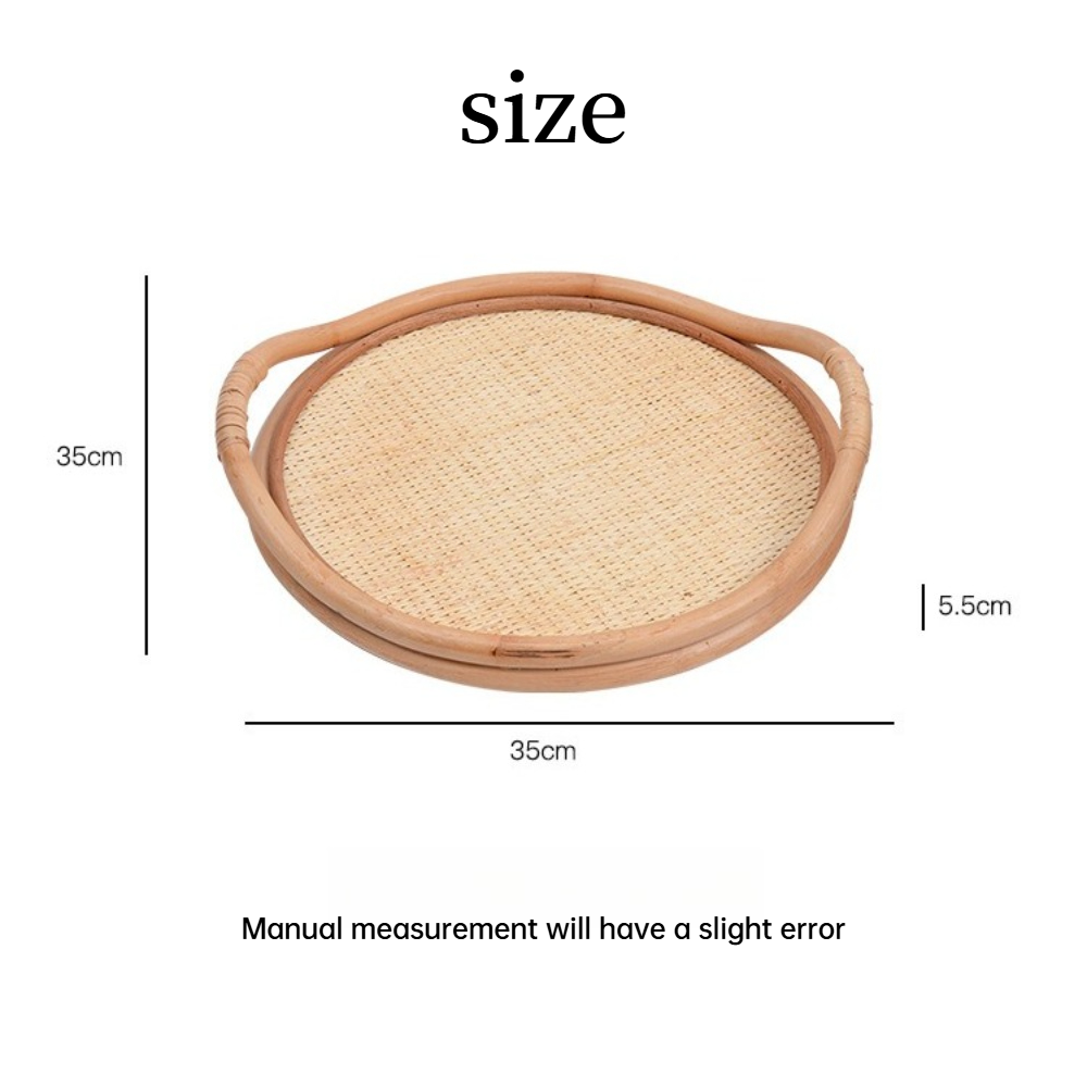 Natürliches Rattan-Geflechttab – Rattan Tray Handle Bewertung und Preis