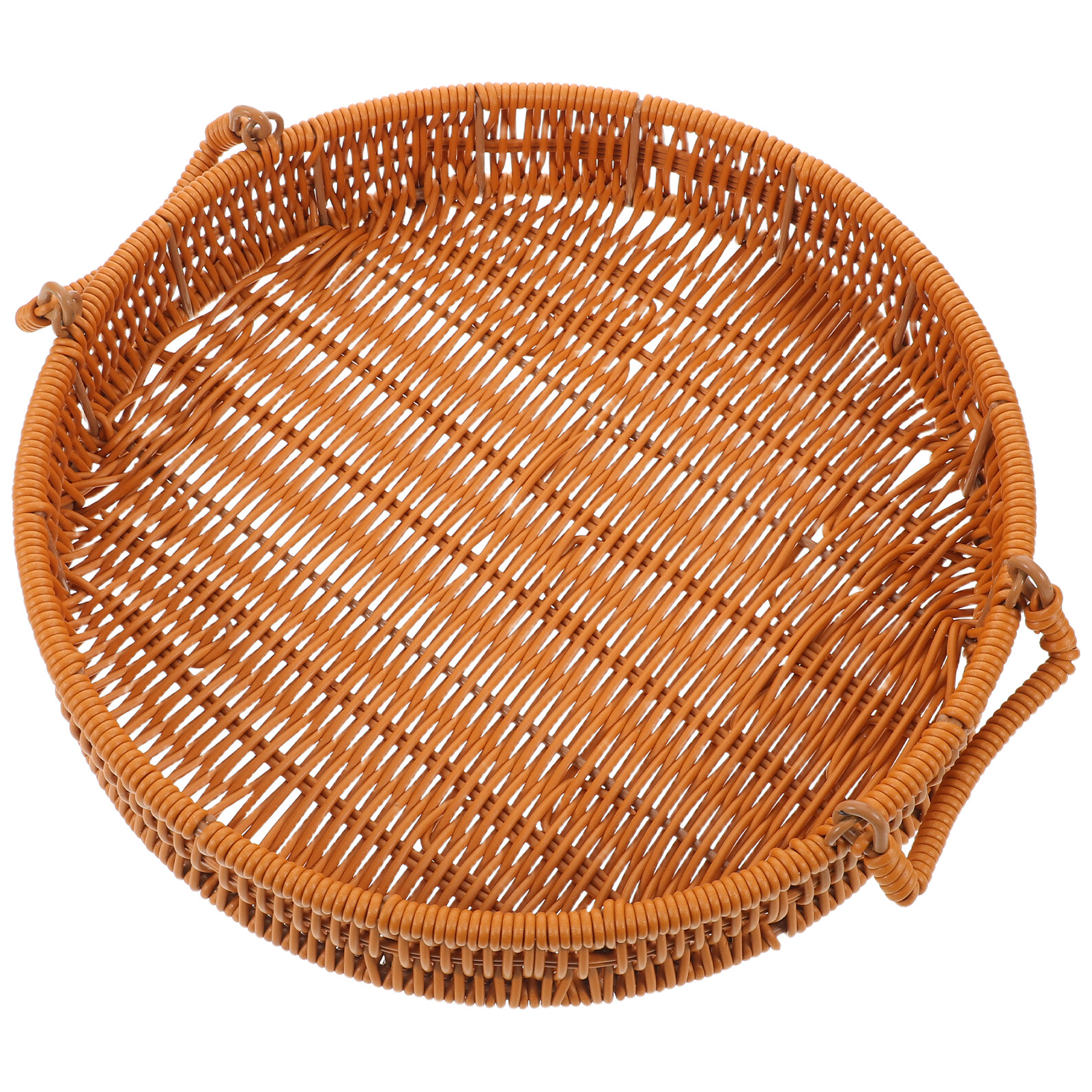 Runder 12-Zoll Handgewebter Au – Rattan Tray Handle Bewertung und Preis