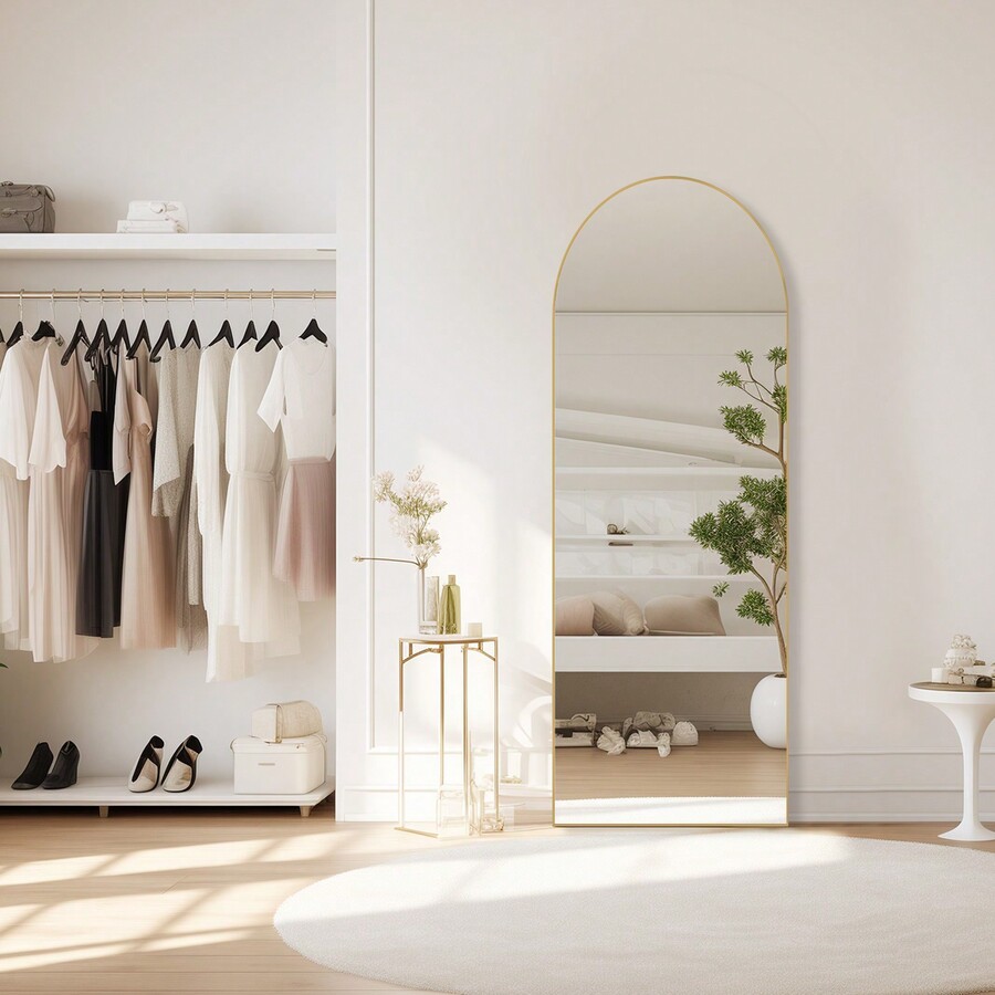 64'x21' Ganzkörperspiegel mit  – Arch Mirror Leaning Bewertung und Preis