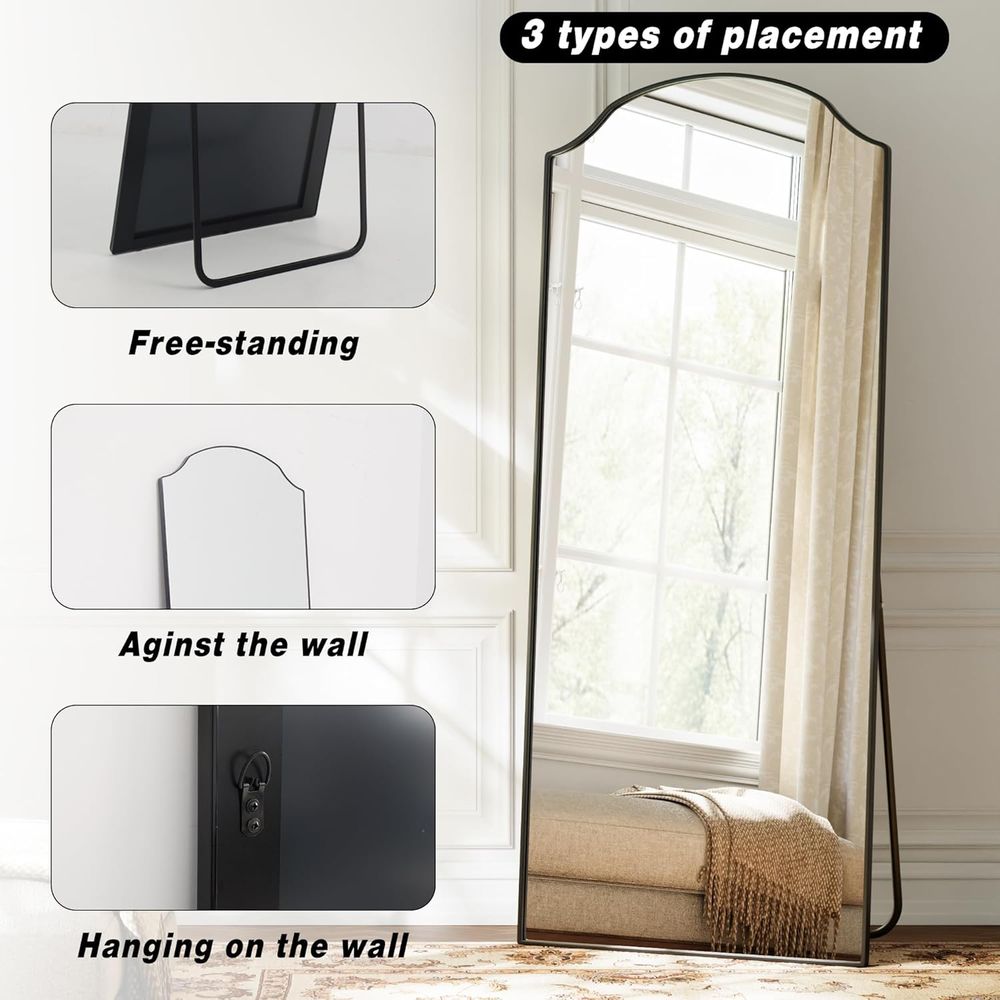 Dreifach gewölbter Ganzkörpers – Arch Mirror Leaning Bewertung und Preis