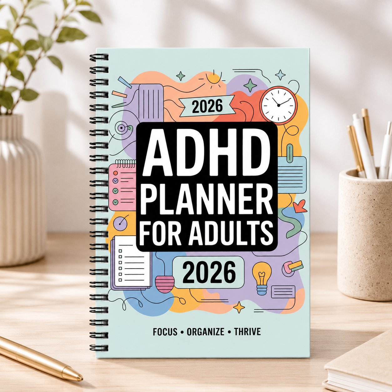 Ästhetischer ADHS-Planer für e – Interior Design Journal Bewertung und Preis