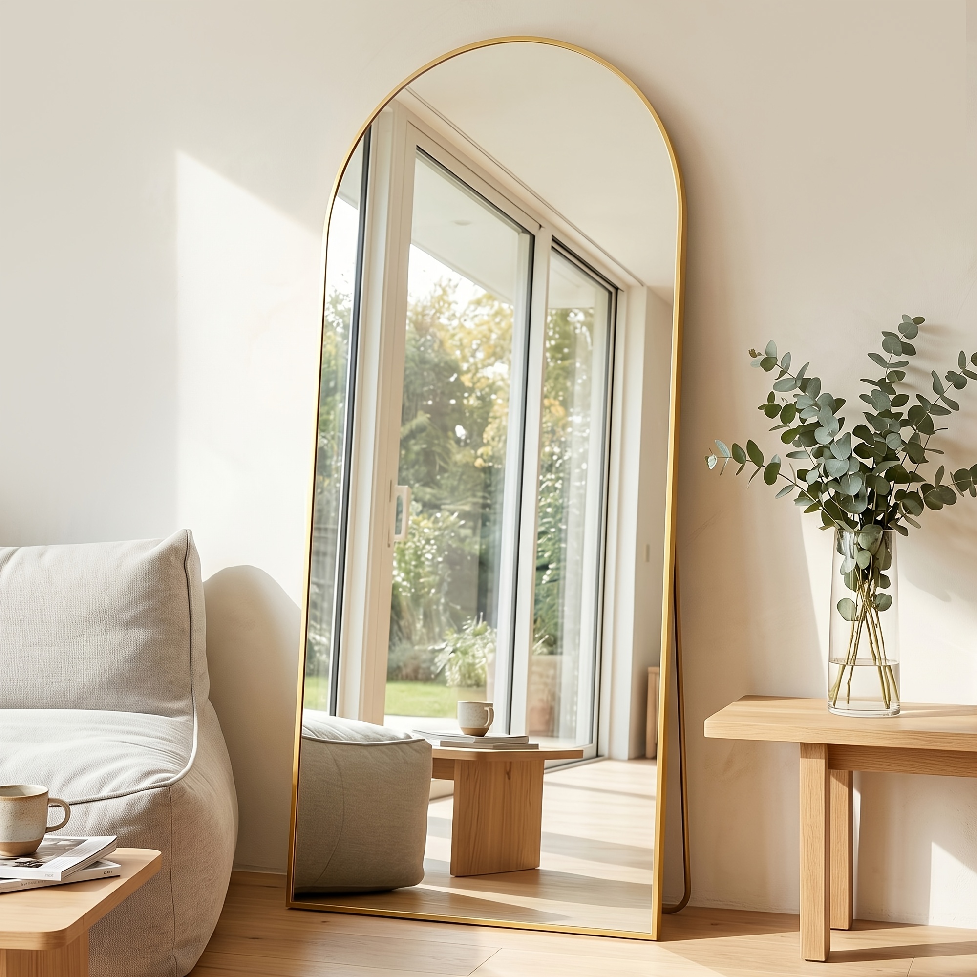 Homsion 68x26 Zoll Bogenförmig – Arch Mirror Leaning Bewertung und Preis