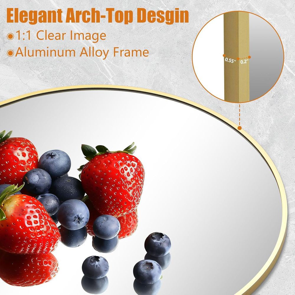 Gewölbter Ganzkörperspiegel, 7 – Arch Mirror Leaning Bewertung und Preis