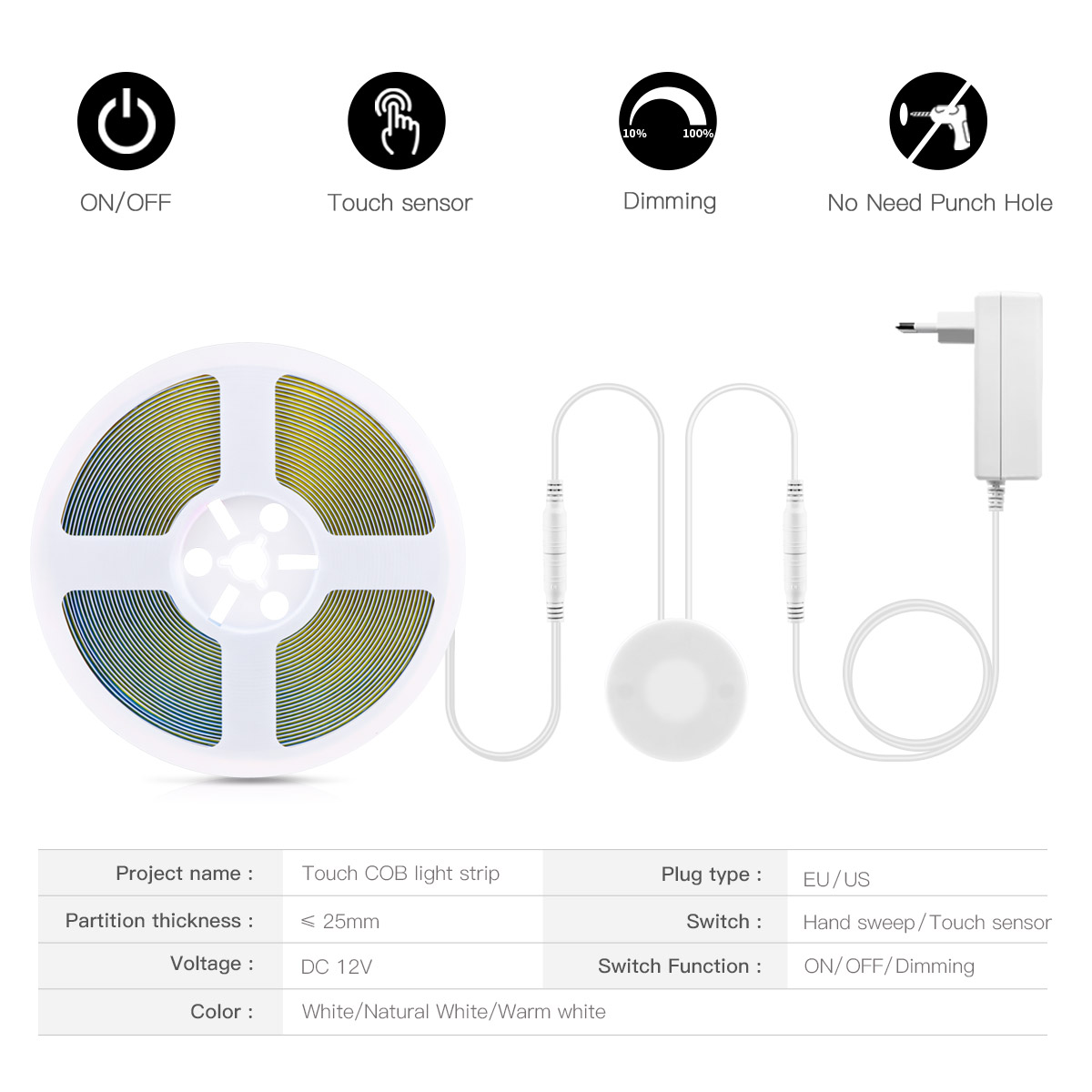 DC12V COB LED Licht Streifen M – Interior Design Intern Bewertung und Preis