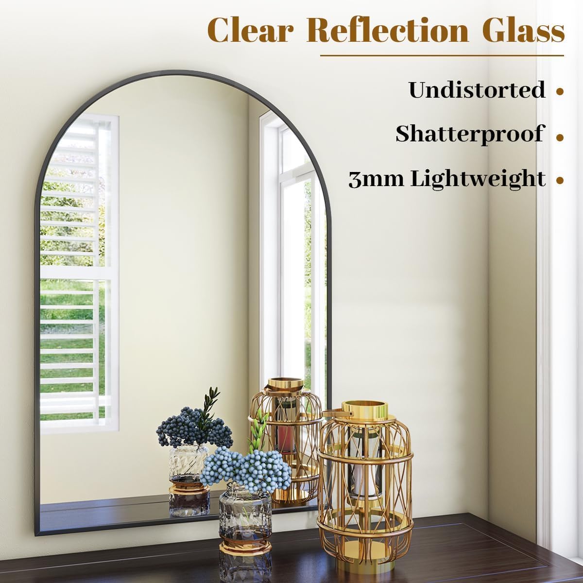 Gewölbter Wandspiegel 24x36 Zo – Arch Mirror Leaning Bewertung und Preis