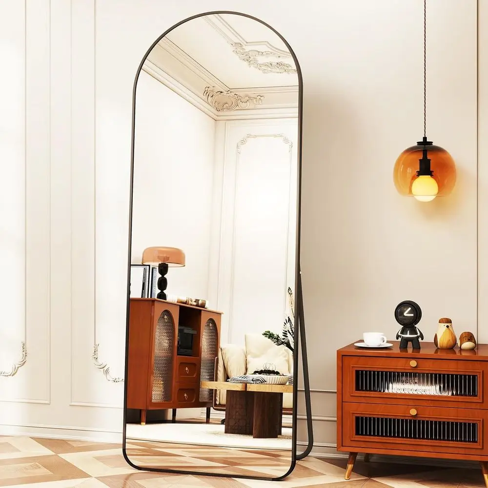65 x 22 Zoll großer gewölbter  – Arch Mirror Leaning Bewertung und Preis