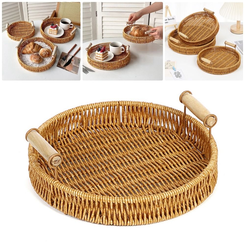 Handgewebter Kunststoff-Rattan – Rattan Tray Handle Bewertung und Preis