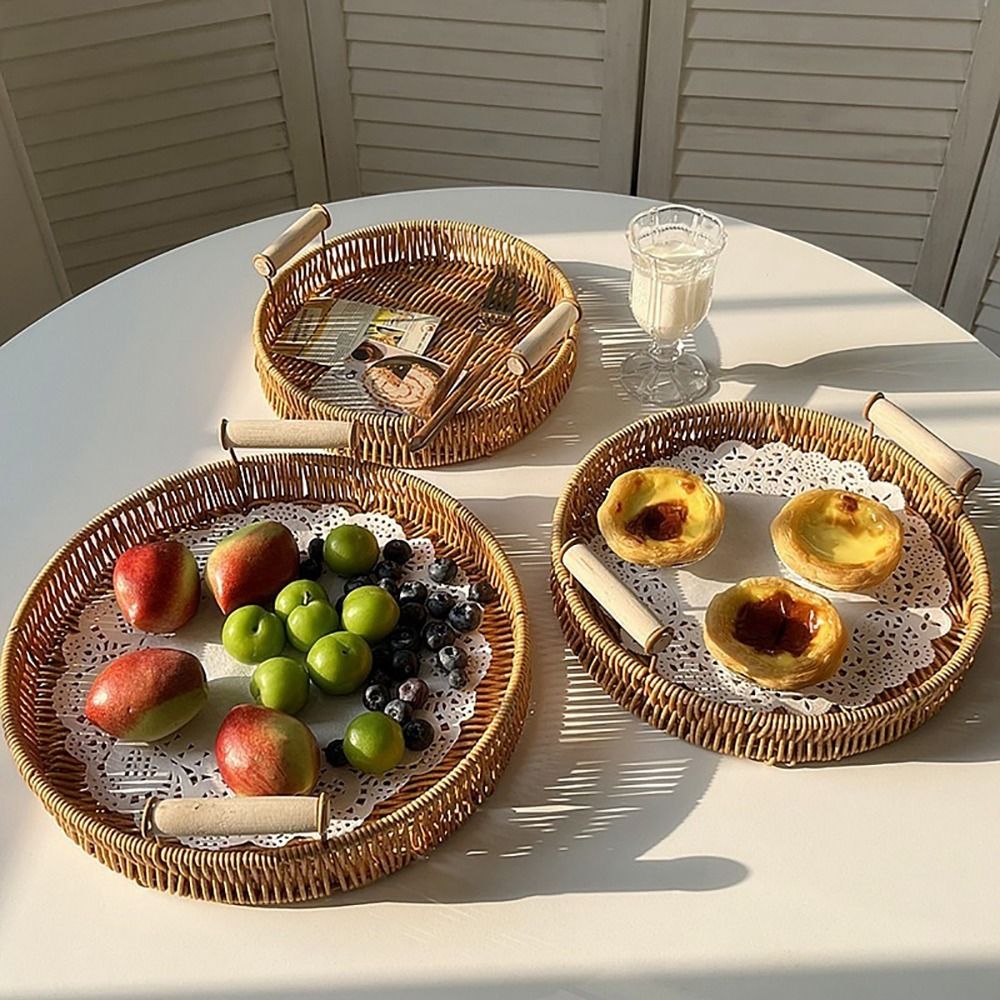 Handgewebter Kunststoff-Rattan – Rattan Tray Handle Bewertung und Preis