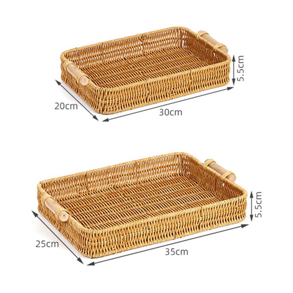 Handgewebter Kunststoff-Rattan – Rattan Tray Handle Bewertung und Preis