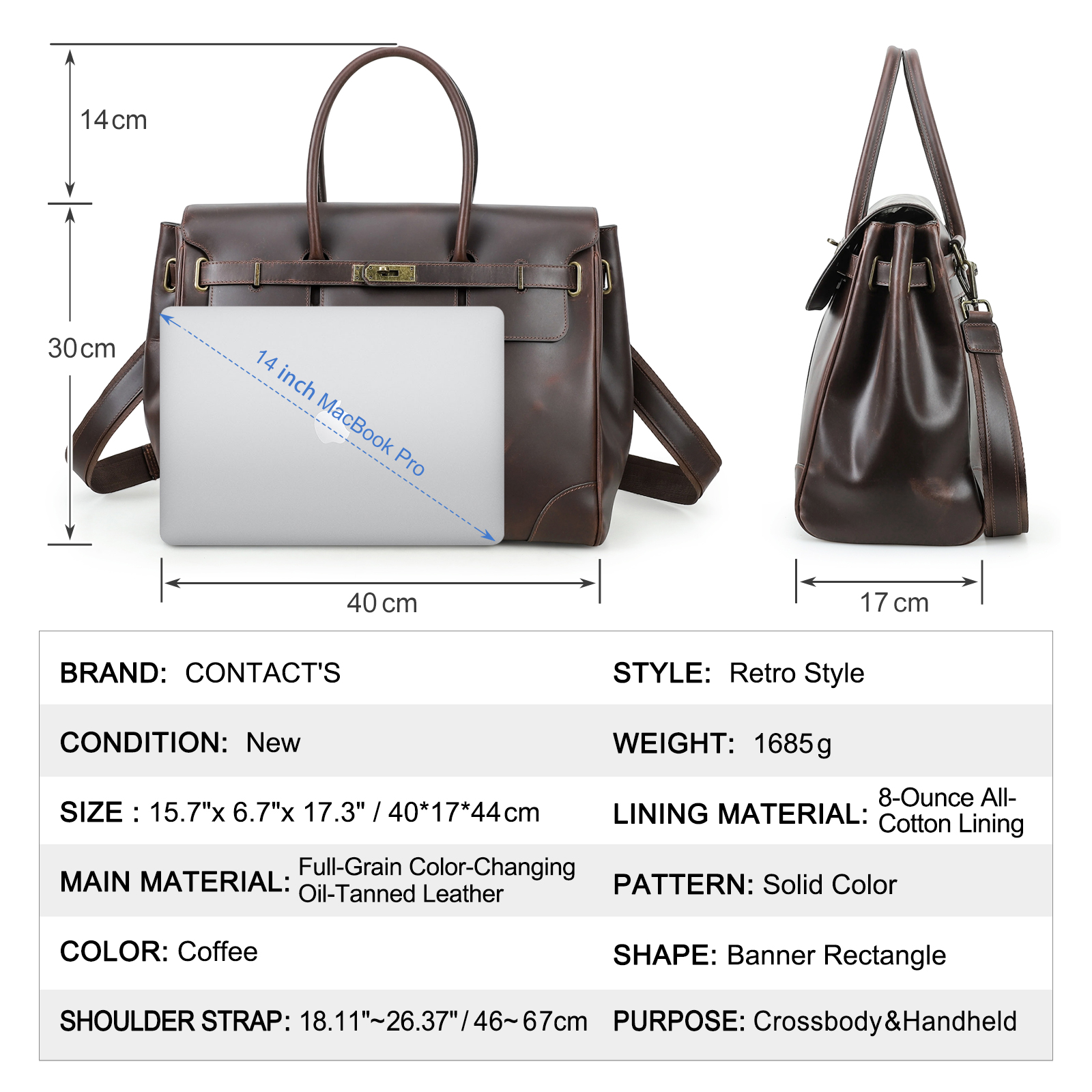CONTATC'S Aktentasche aus echt – Interior Design Portfolio Bewertung und Preis