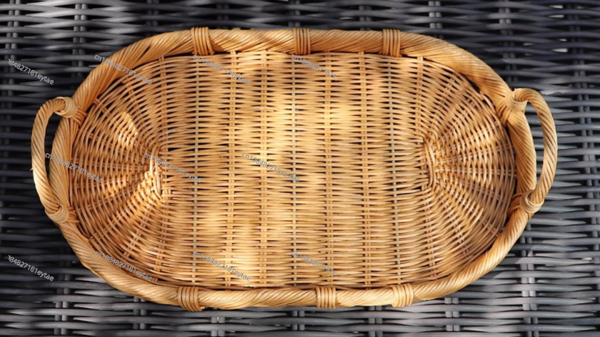 Rattan-Dekotablett, Handgefert – Rattan Tray Handle Bewertung und Preis