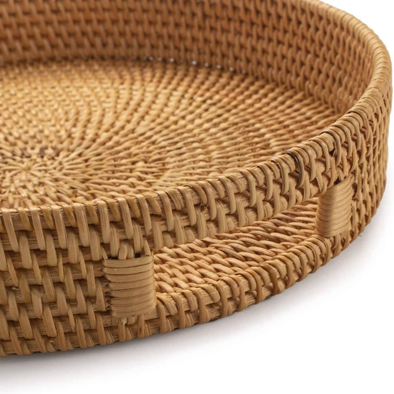 Runde Rattan-Servierplatte Dek – Rattan Tray Handle Bewertung und Preis