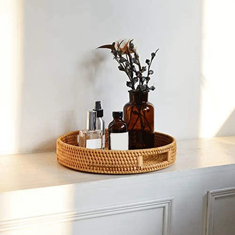 Runde Rattan-Servierplatte Dek – Rattan Tray Handle Bewertung und Preis