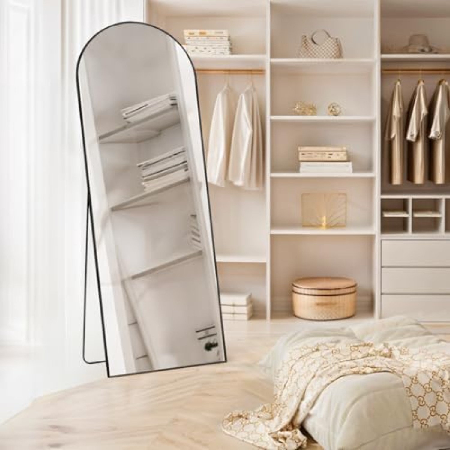 Bogenförmiger Ganzkörperspiege – Arch Mirror Leaning Bewertung und Preis