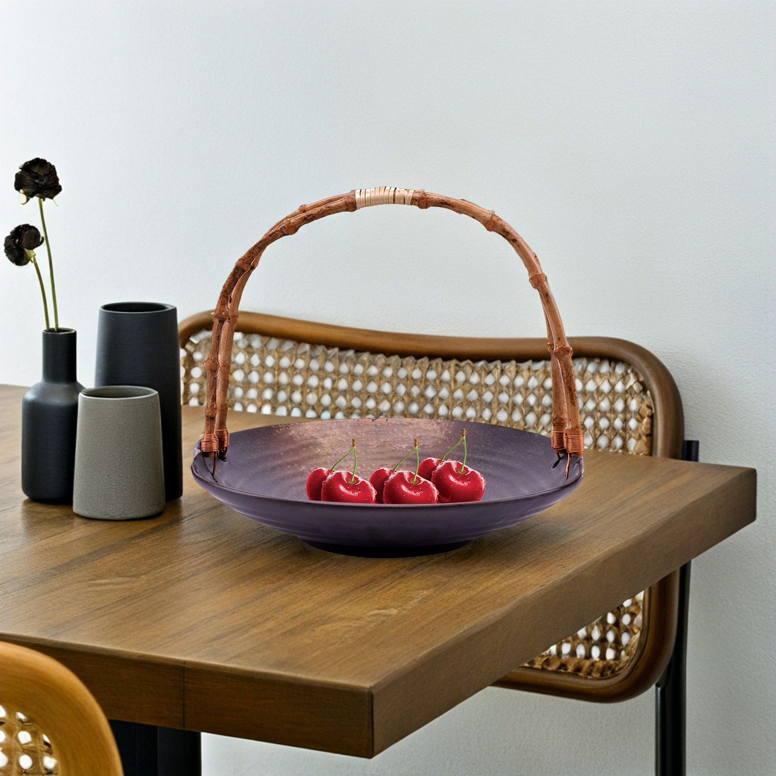 Rattan-Weiden-Serviertablett m – Rattan Tray Handle Bewertung und Preis
